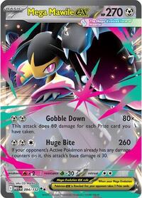 Mega Mawile ex - 94/132 - Holofoil - NM - Double Rare - Mega Evolution