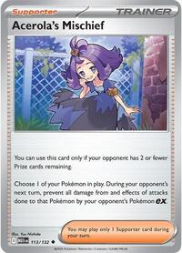 Acerolas Mischief - 113/132 - Normal - NM - Uncommon - Mega Evolution