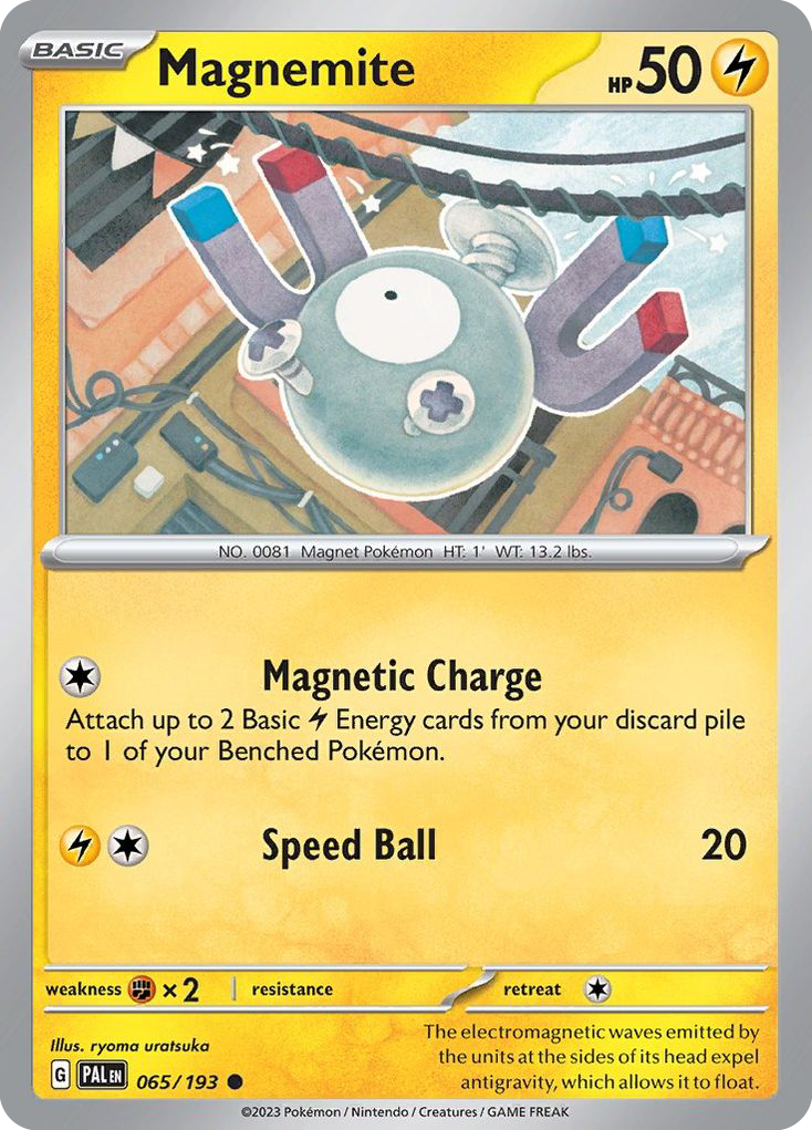 Magnemite - 65/193 - Normal - NM - Common - Paldea Evolved