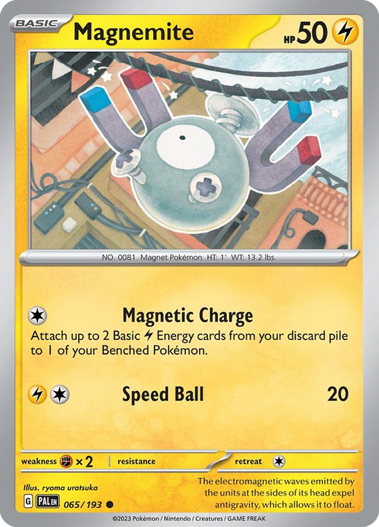 Magnemite - 65/193 - Normal - NM - Common - Paldea Evolved