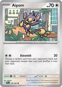 Aipom - 78/94 - Holofoil - NM - Common - Phantasmal Flames