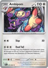 Ambipom - 79/94 - Reverse Holofoil - NM - Rare - Phantasmal Flames