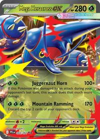 Mega Heracross ex - 4/94 - Holofoil - NM - Double Rare - Phantasmal Flames