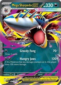 Mega Sharpedo ex - 61/94 - Normal - NM - Double Rare - Phantasmal Flames