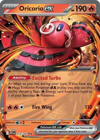 Oricorio ex - 18/94 - Normal - NM - Double Rare - Phantasmal Flames