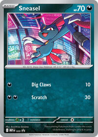 Sneasel Cosmos Holo - 20 - Holofoil - NM - Promo - Mega Evolution Promos