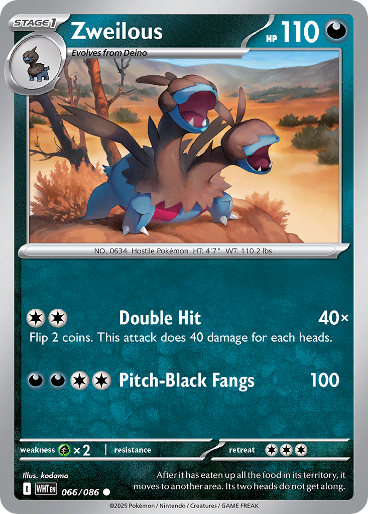 Zweilous - 66/86 - Normal - NM - Common - White Flare