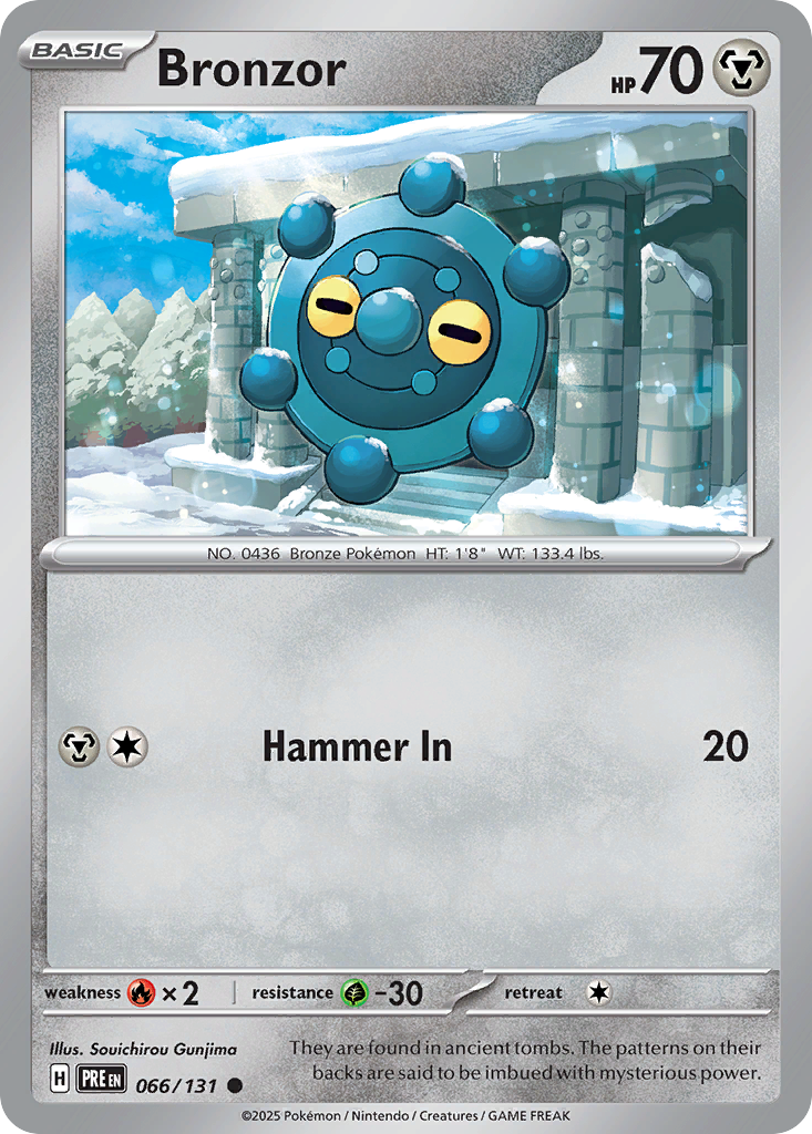 Bronzor - 66/131 - Normal - NM - Common - Prismatic Evolutions