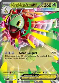 Mega Meganium ex - 010/217 - Holofoil - NM - Double Rare - ME: Ascended Heroes