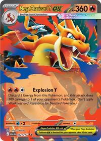 Mega Charizard Y ex - 022/217 - Holofoil - NM - Double Rare - ME: Ascended Heroes