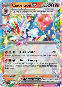 Cinderace ex - 38/217 - Holofoil - NM - Double Rare - ME: Ascended Heroes