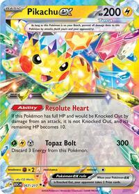 Pikachu ex - 057/217 - Holofoil - NM - Double Rare - ME: Ascended Heroes
