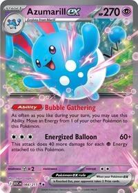 Azumarill ex - 84/217 - Holofoil - NM - Double Rare - Ascended Heroes