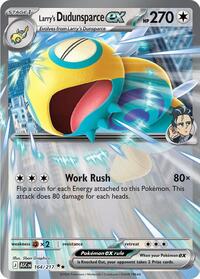 Larry's Dudunsparce ex - 164/217 - Holofoil - NM - Double Rare - ME: Ascended Heroes