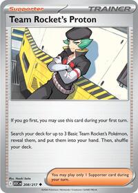 Team Rockets Proton - 208 - Reverse Holofoil - NM - Uncommon - Ascended Heroes