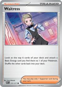 Waitress - 215/217 - Reverse Holofoil - NM - Common - Ascended Heroes