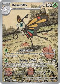 Beautifly - 219/217 - Holofoil - NM - Illustration Rare - Ascended Heroes