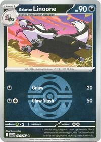 Galarian Linoone - 131/217 - Reverse Holofoil - Dusk Ball - NM - Common - Ascended Heroes