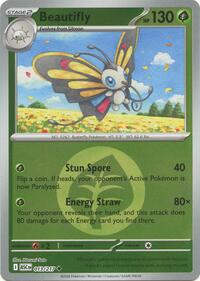 Beautifly 013 217 Energy Symbol Pattern - 13 - reverseHolofoil-energysymbol - NM - Uncommon - Ascended Heroes
