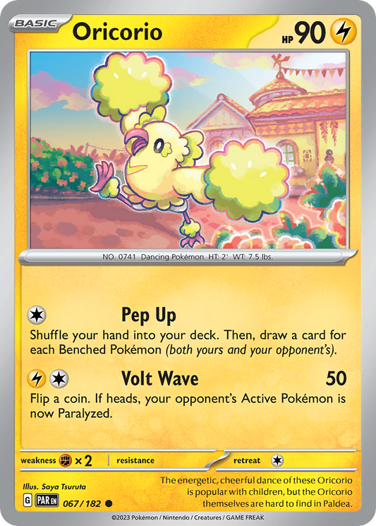 Oricorio - 67/182 - Normal - NM - Common - Paradox Rift