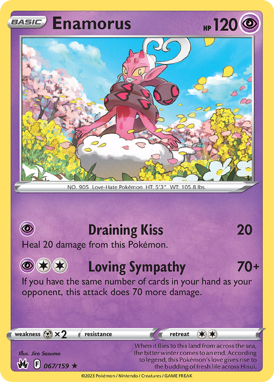 Enamorus - 67/159 - Normal - NM - Rare - Crown Zenith