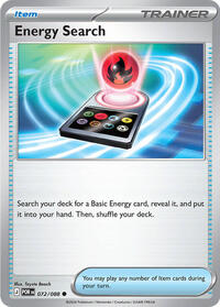 Energy Search - 72 - Normal - NM - Common - Perfect Order