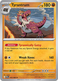Tyrantrum - 45 - Holofoil - NM - Rare - Perfect Order