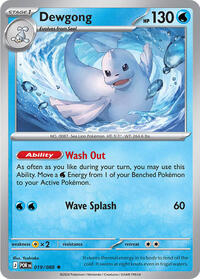 Dewgong - 19 - Holofoil - NM - Rare - Perfect Order