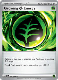 Growing Grass Energy - 86 - Holofoil - NM - Rare - Perfect Order