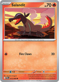 Salandit - 15 - Reverse Holofoil - NM - Common - Perfect Order