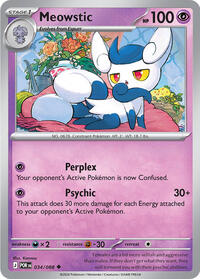 Meowstic - 34 - Normal - NM - Uncommon - Perfect Order