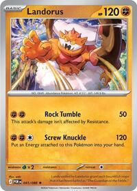 Landorus - 41/88 - Reverse Holofoil - NM - Rare - Perfect Order
