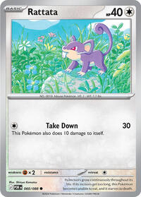 Rattata - 60 - Normal - NM - Common - Perfect Order