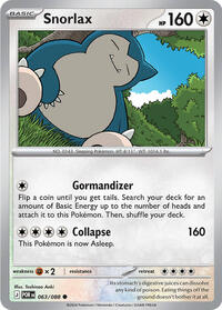 Snorlax - 63/88 - Normal - NM - Common - Perfect Order
