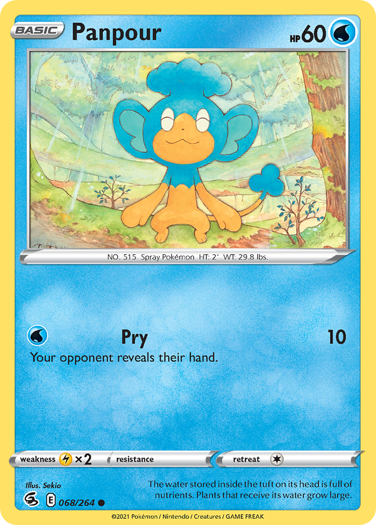 Panpour - 68/264 - Normal - NM - Common - Fusion Strike