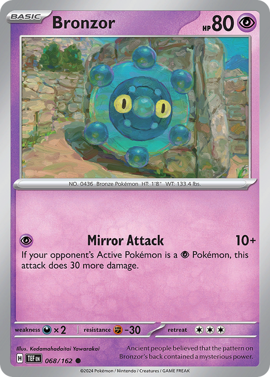 Bronzor - 68/162 - Reverse Holofoil - NM - Common - Temporal Forces