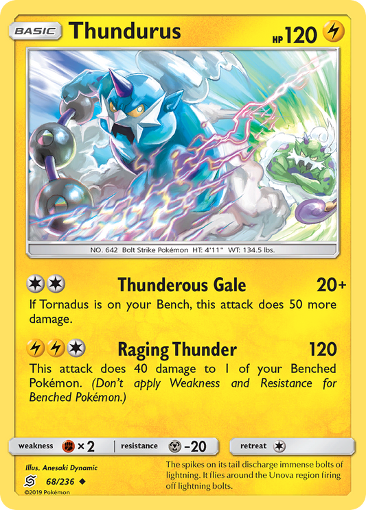 Thundurus - 68/236 - Normal - NM - Uncommon - Unified Minds