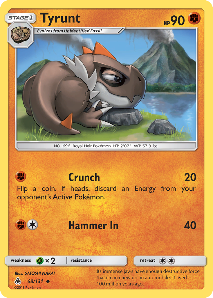 Tyrunt - 68/131 - Normal - NM - Uncommon - Forbidden Light