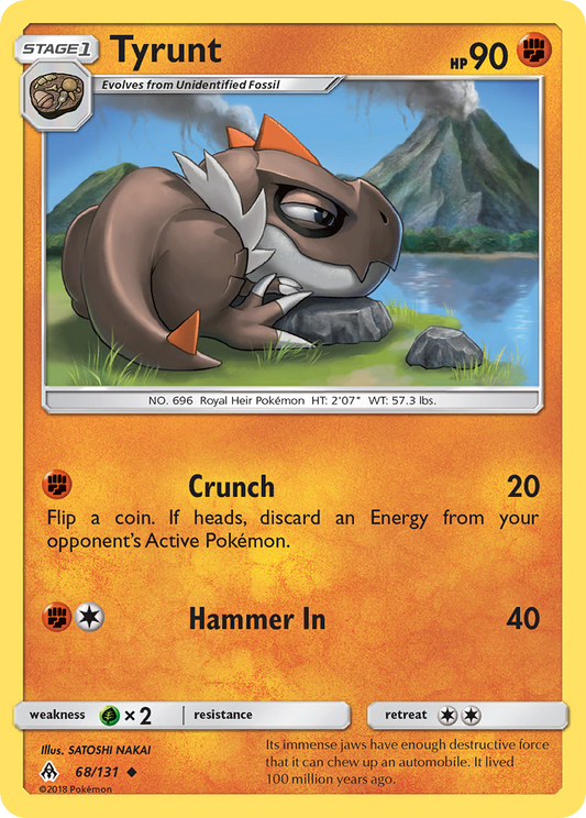Tyrunt - 68/131 - Normal - NM - Uncommon - Forbidden Light