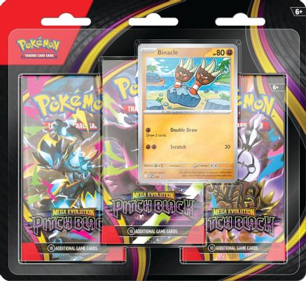 [PREORDER]  Pokémon: Mega Evolution—Pitch Black: 3-pack Blister