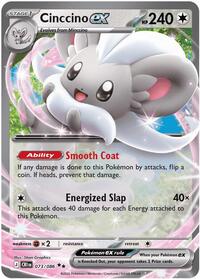 Cinccino ex - 73/86 - Holofoil - NM - Double Rare - Chaos Rising