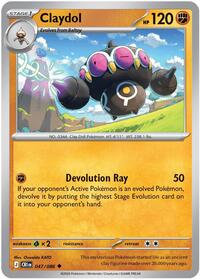 Claydol - 47/86 - Normal - NM - Uncommon - Chaos Rising