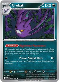 Crobat - 51/86 - Holofoil - NM - Rare - Chaos Rising