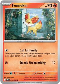 Fennekin - 11/86 - Normal - NM - Common - Chaos Rising