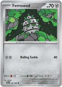 Ferroseed - 62/86 - Normal - NM - Common - Chaos Rising
