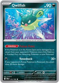 Qwilfish - 52/86 - Reverse Holofoil - NM - Common - Chaos Rising