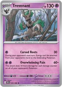 Trevenant - 39/86 - Holofoil - NM - Rare - Chaos Rising