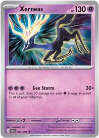 Xerneas - 42/86 - Holofoil - NM - Rare - Chaos Rising