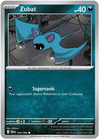 Zubat - 49/86 - Normal - NM - Common - Chaos Rising