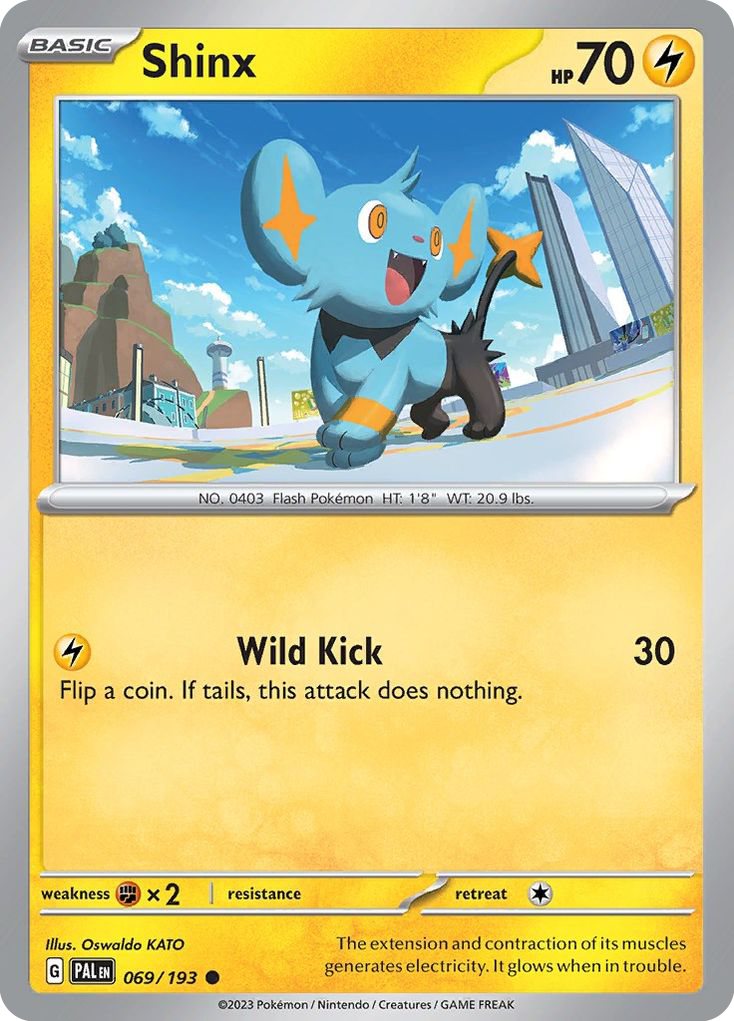 Shinx - 69/193 - Reverse Holofoil - NM - Common - Paldea Evolved